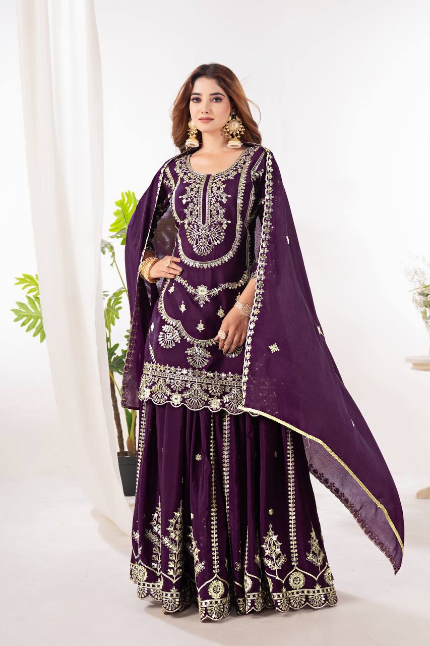 The Rani Pink Ceremonial Heritage Gharara